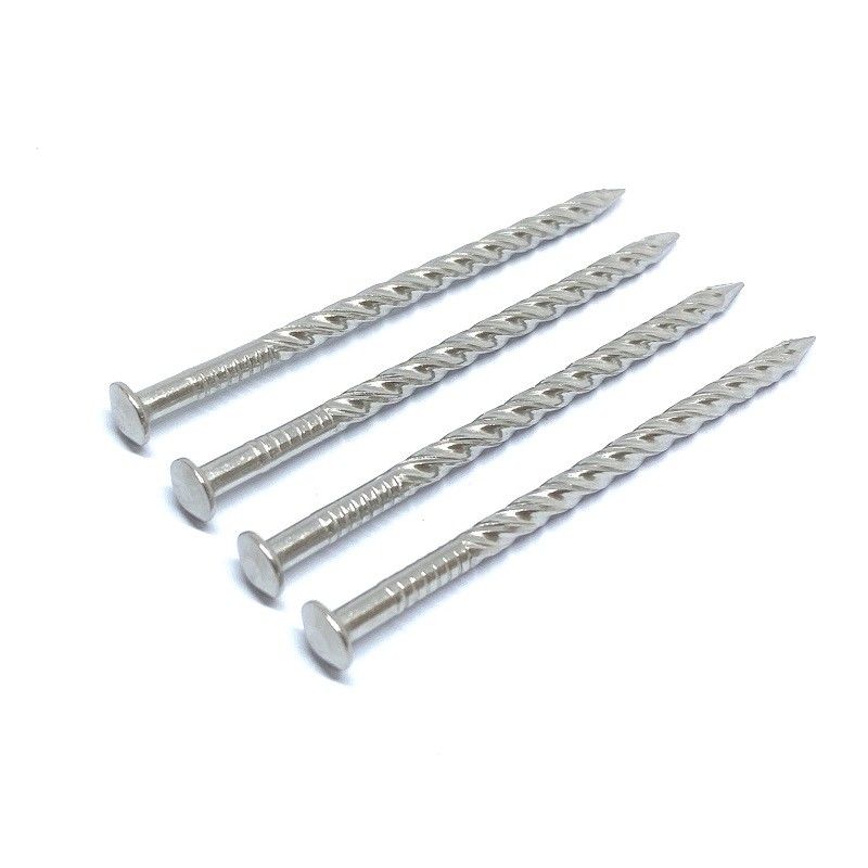 Stainless Screw Shank Decking Nails , 2.8X50MM A2 Grade Twist Shank Nails