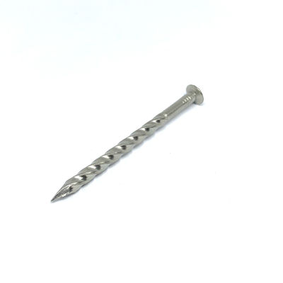 ناخن های فولادی ضد زنگ بیضی شکل پیچ خورده 2.8X65MM