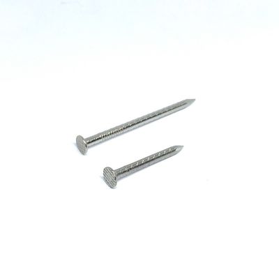 ناخن های فولادی ضد زنگ Jagged Shank Checkered Flat Head 304