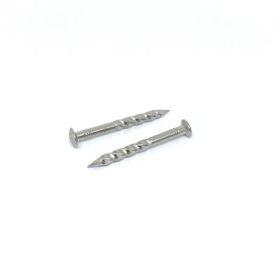 ناخن های چهارخانه بیضی شطرنجی SUS304 Twist Shank Nails 3.75X42MM اندازه
